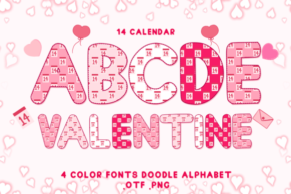 14 Calendar: Adorable Color Fonts for Every Occasion