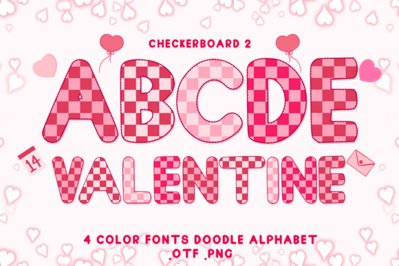 Checkerboard 2: Adorable Color Fonts for Creative Projects