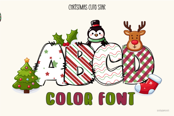 Christmas Cute Star: Festive Handwritten & Color Fonts