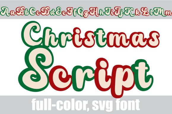 Christmas Script: A Festive SVG Font for Holiday Designs