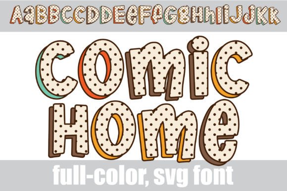Comic Home: Whimsical Lettering with Autumn Color