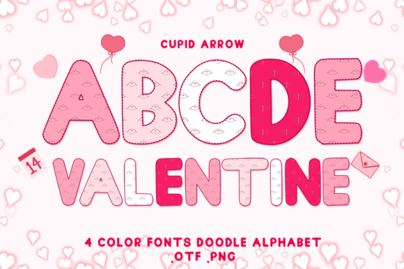 Cupid Arrow Color Fonts: A Sweetheart for Your Valentine's Day Designs