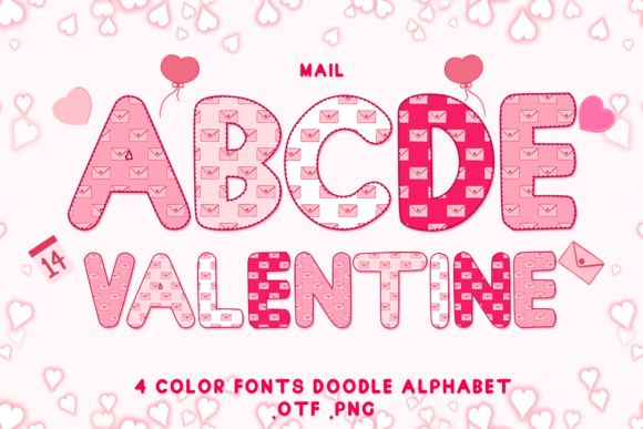 Discover the Heartfelt Charm of Mail: A Color Font for Valentine's Day & Beyond