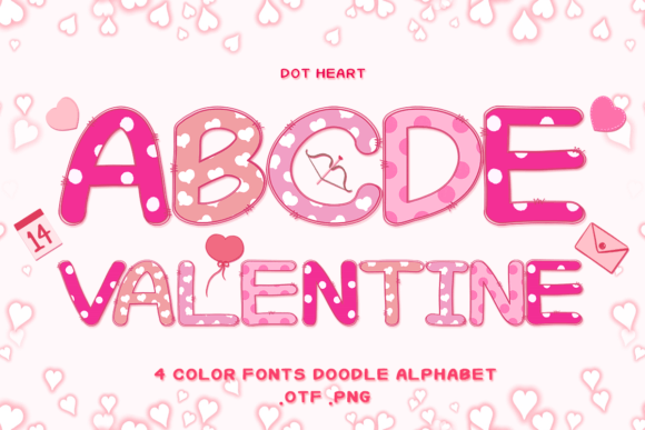 Dot Heart: Adorable Color Fonts for Every Creative Project