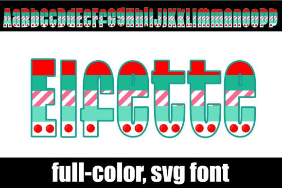 Elfette: A Festive Full-Color Font for Modern Designs