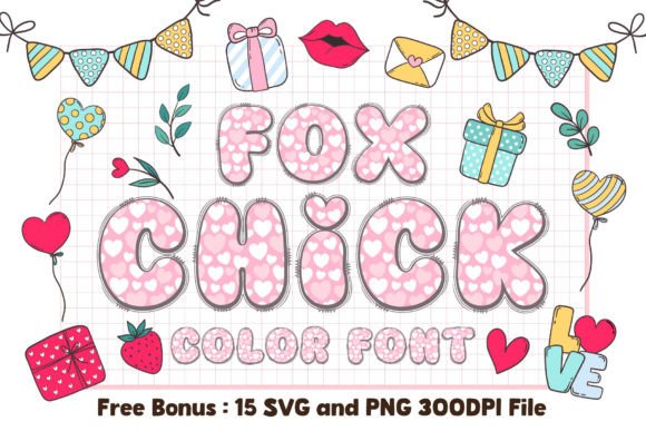 Fox Chick: A Playful Color Font for Heartfelt Designs