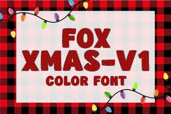 Fox Xmas-V1: The Colorful Display Font for Festive Projects