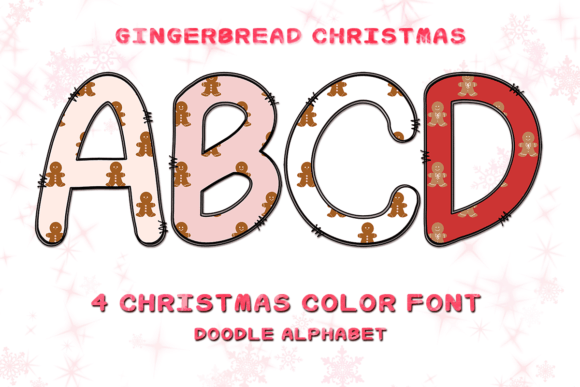 Gingerbread: A Color Font for Festive Design