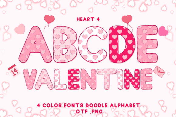 Heart 4: Adorable Color Fonts for Valentine's and Beyond