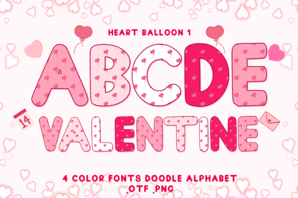 Heart Balloon 1: The Adorable Color Font for Creative Joy