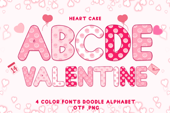 Heart Cake: A Colorful Typeface for Your Sweetest Designs