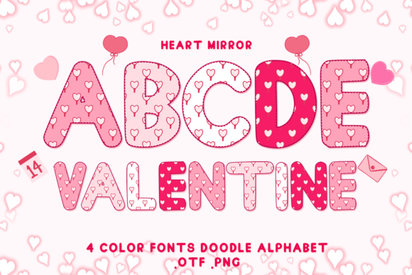 Heart Mirror: Your Go-To Color Font for Joyful Designs