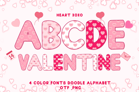 Heart Xoxo: A Color Font for Authentic Design