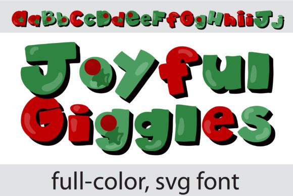 Joyful Giggles: A Colorful 3D Font for Festive Designs