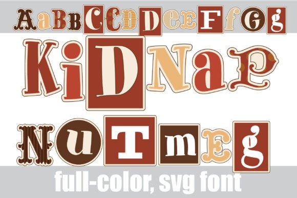 Kidnap Nutmeg: A Bold Twist on Ransom Note Typography