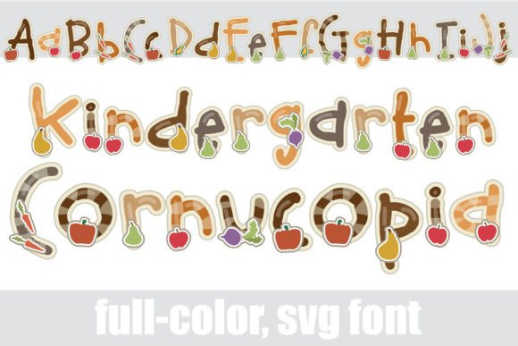 Kindergarten Cornucopia: A Harvest of Color for Your Designs