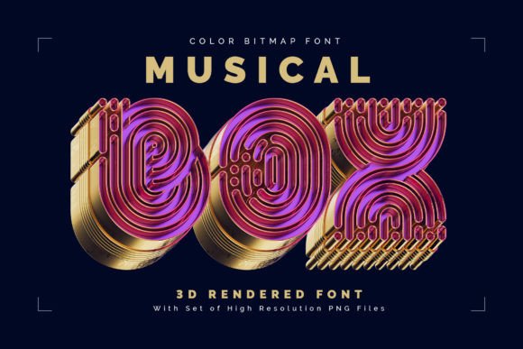 Musical Box: A Vintage Brass Typeface for Bold Branding