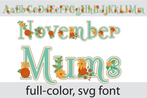 November Mums: Infusing Autumnal Warmth into Your Designs