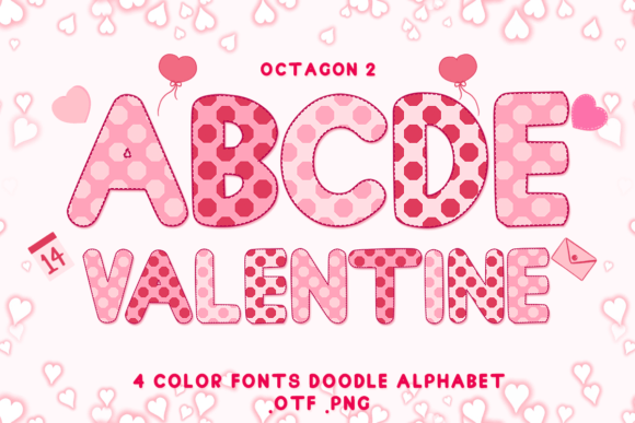Octagon 2: The Adorable Color Font for Heartfelt Design