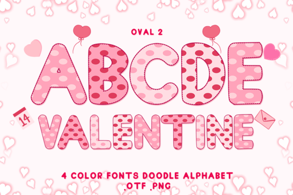 Oval 2: A Heartfelt Font for Your Valentine's Designs