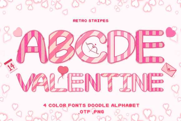 Retro Stripes: A Playful Color Font for Bold Design