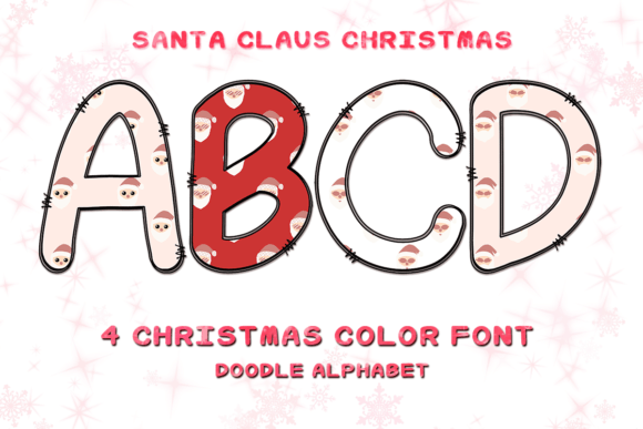 Santa Claus: The Festive Color Font for Holiday Magic