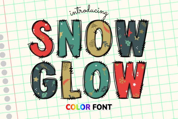 Snow & Glow: A Festive Typeface for Holiday Projects