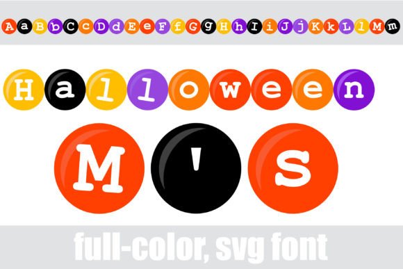 Spooky Sweet: Elevate Designs with Halloween M's Font